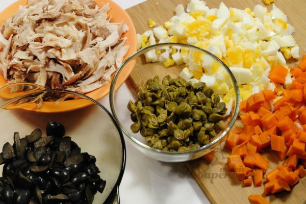 Додаємо корисні продукти в Олів'є