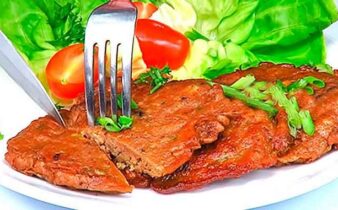 Оладки з курячої печінки