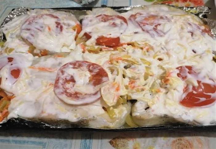 Тріска, запечена в духовці