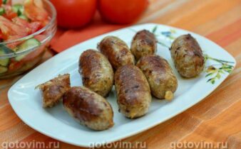 Домашні ковбаски з м’яса качки