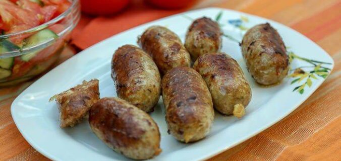 Домашні ковбаски з м’яса качки