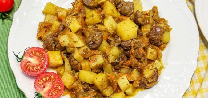 Азу з баранячими нирками та картоплею