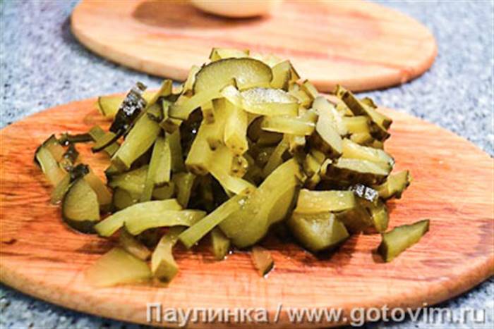 Азу з курячими шлунками, Крок 02