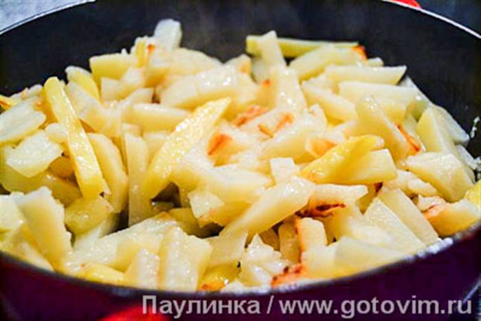 Азу з курячими шлунками, Крок 03