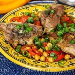 Баранина з нутом та овочами