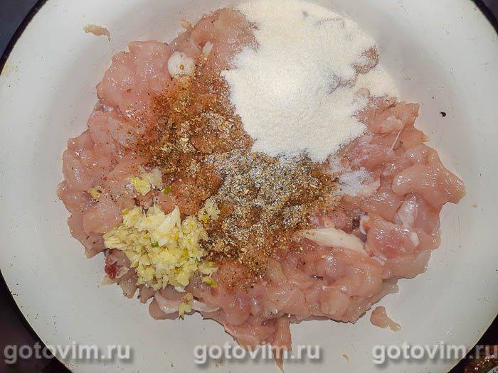 Фотографії рецепта Домашня варена ковбаса з курки, 03 Домашня варена ковбаса з курки, Крок 03