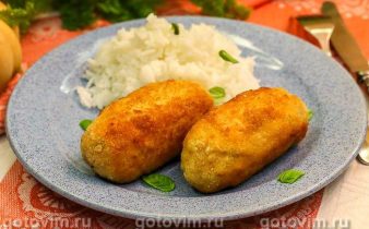 Котлети кордон блю з фаршу з шинкою та сиром