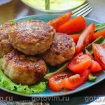 Котлети зі свинини та курки з сиром чанах