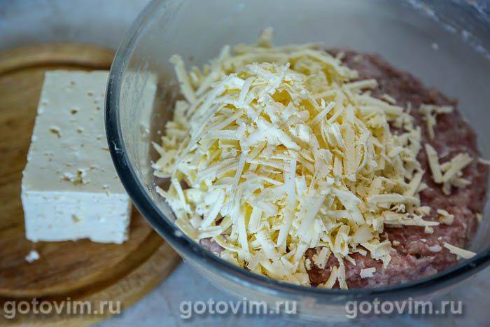 Фотографії рецепта Котлети зі свинини та курки з сиром чанах, 04 Котлети зі свинини та курки з сиром чанах, Крок 04