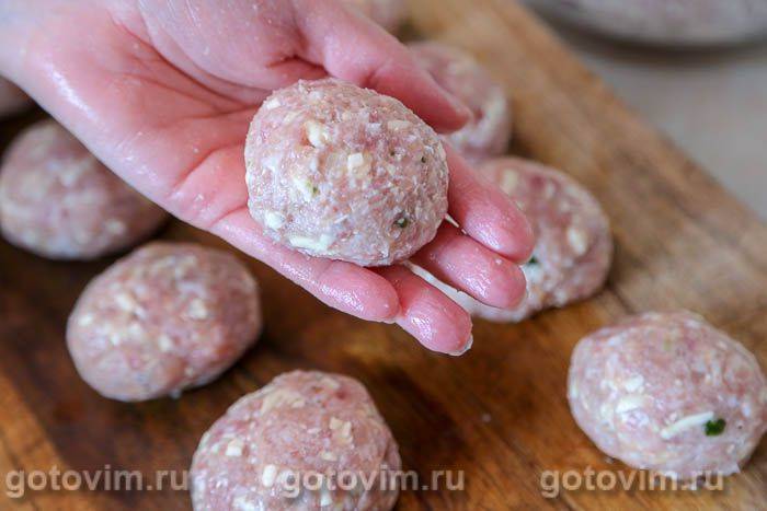 Фотографії рецепта Котлети зі свинини та курки з сиром чанах, 05 Котлети зі свинини та курки з сиром чанах, Крок 05
