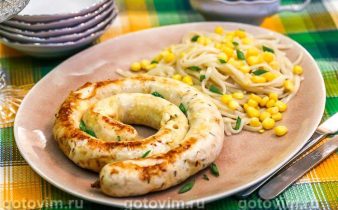 Ковбаски з індички з сиром