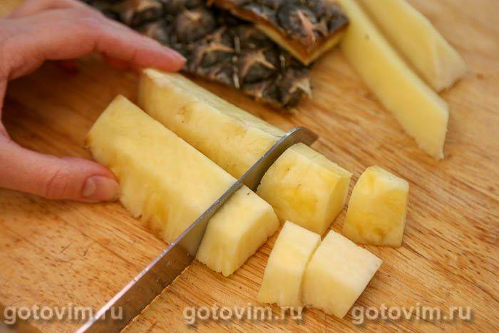 Фотографії рецепта Курячі шашлички з ананасами на шпажках, 03 Курячі шашлички з ананасами на шпажках, Крок 03