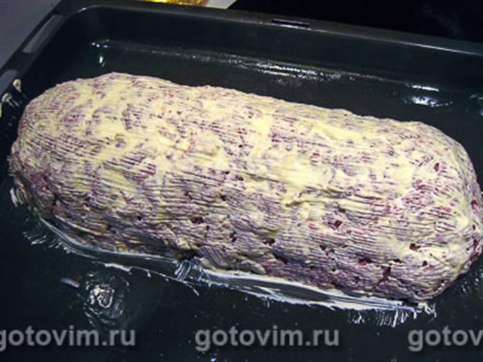 Фотографії рецепта М'ясний рулет із макаронами, 06 М'ясний рулет із макаронами, Крок 06