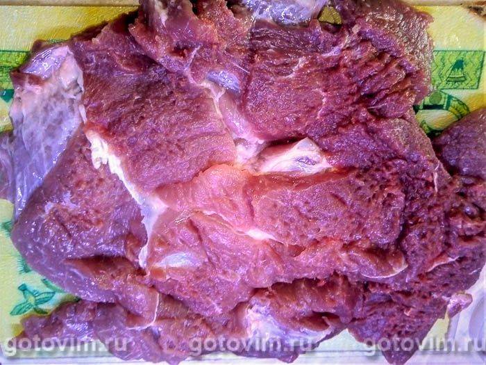 М'ясний рулет зі свинини з куркою та вишнею, Крок 02