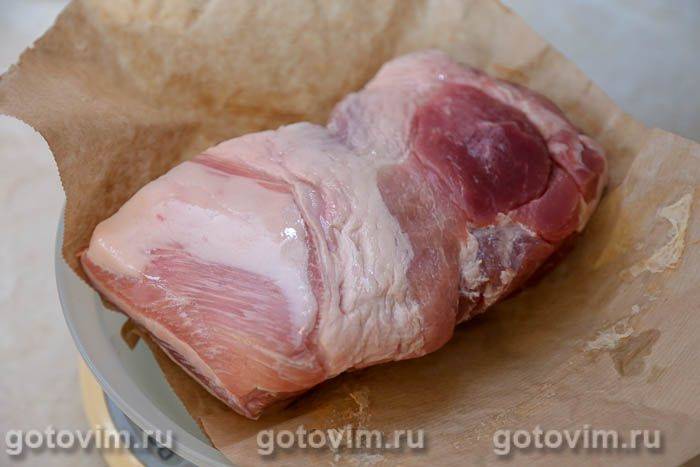 Фотографії рецепта М'ясо закусочне (зі свинячої шийки), 01 М'ясо закусочне (зі свинячої шийки), Крок 01
