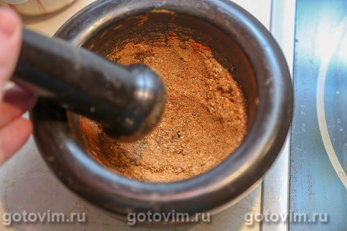 Свиняча грудинка, запечена з пряною сумішшю у фользі, Крок 03