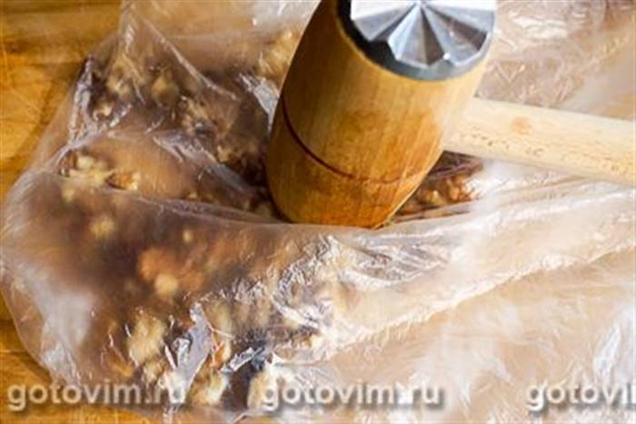 Фотографії рецепта Завитки з курячого філе з баклажанами та горіхами в мікрохвильовці, 04 Завитки з курячого філе з баклажанами та горіхами в мікрохвильовці, Крок 04