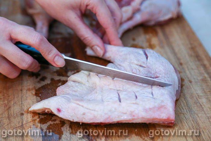 Качині ніжки з соусом із аґрусу, Крок 01
