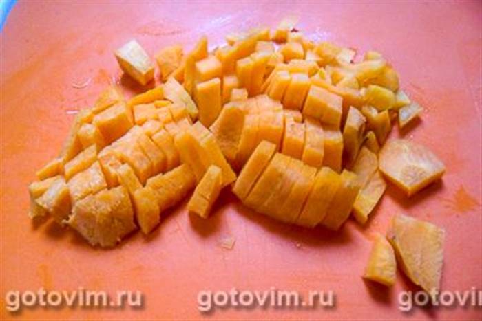 Кролик, тушкований із гарбузом , Крок 01