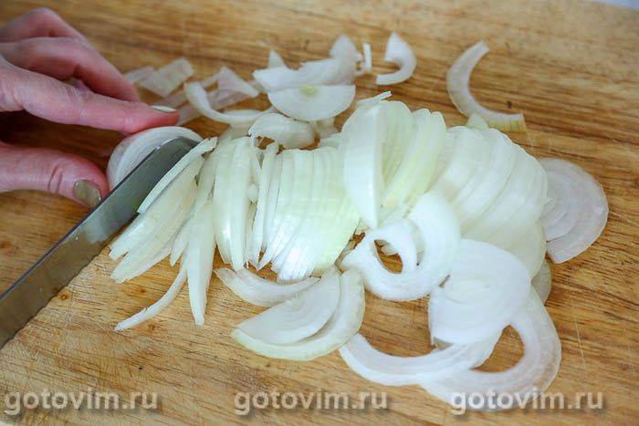 Фотографії рецепта Курячі шлунки з карамелізованою цибулею, 03 Курячі шлунки з карамелізованою цибулею, Крок 03