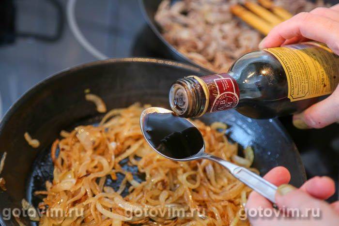 Фотографії рецепта Курячі шлунки з карамелізованою цибулею, 04 Курячі шлунки з карамелізованою цибулею, Крок 04