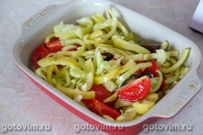 М'ясо шматком у духовці з овочами та сливою, Крок 05