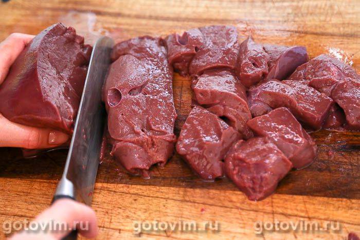Печінковий торт з кабачками і плавленим сирком, Крок 01