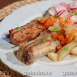 Реберця з овочами в горщиках Реберця з овочами в горщиках