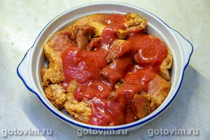 Фотографії рецепта Рвана свинина (Pulled Pork), запечена в томатному соусі , 04 Рвана свинина (Pulled Pork), запечена в томатному соусі , Крок 04
