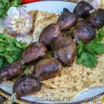 Шашлик із сердечок індички
