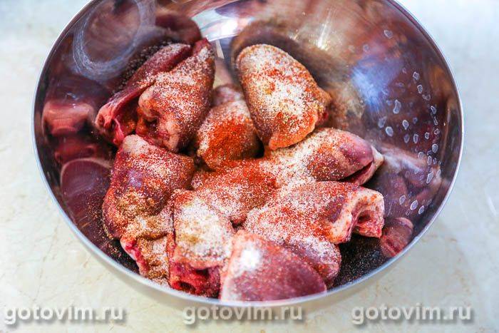 Шашлик із сердечок індички, Крок 04