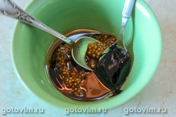 Свиняча грудинка в маринаді з житнім солодом, запечена в духовці , Крок 03