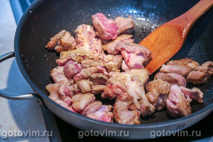 Фотографії рецепта Душенина з баранини (тушковане м'ясо з картоплею), 03 Душенина з баранини (тушковане м'ясо з картоплею), Крок 03
