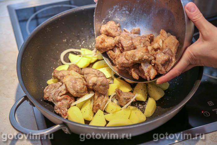 Фотографії рецепта Душенина з баранини (тушковане м'ясо з картоплею), 05 Душенина з баранини (тушковане м'ясо з картоплею), Крок 05