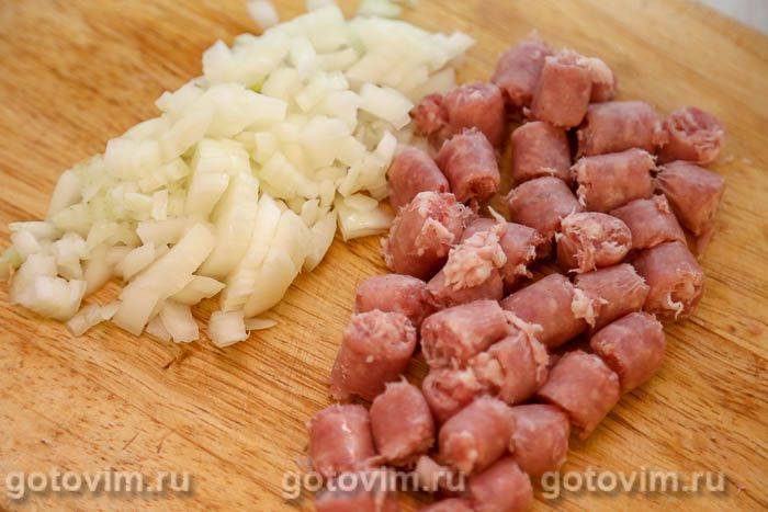 Фотографії рецепта Горохова каша зі смаженими ковбасками, 02 Горохова каша зі смаженими ковбасками, Крок 02