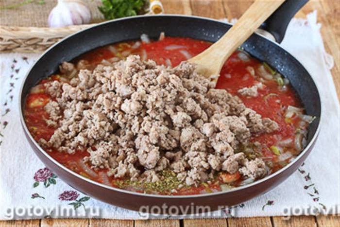 Гуляш із фаршем і макаронами, Крок 04