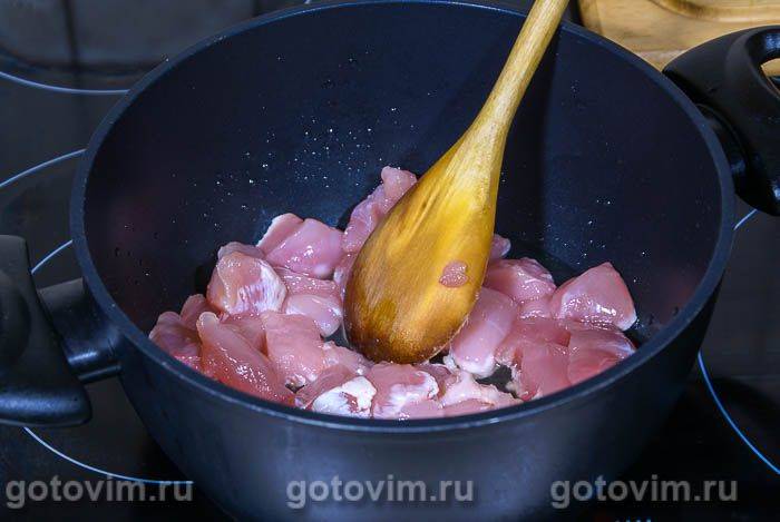 Кобблер із куркою та білими грибами, Крок 01