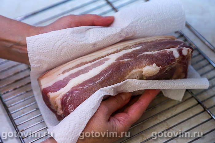 Копчена свиняча грудинка (шприцювання м'яса для копчення), Крок 05