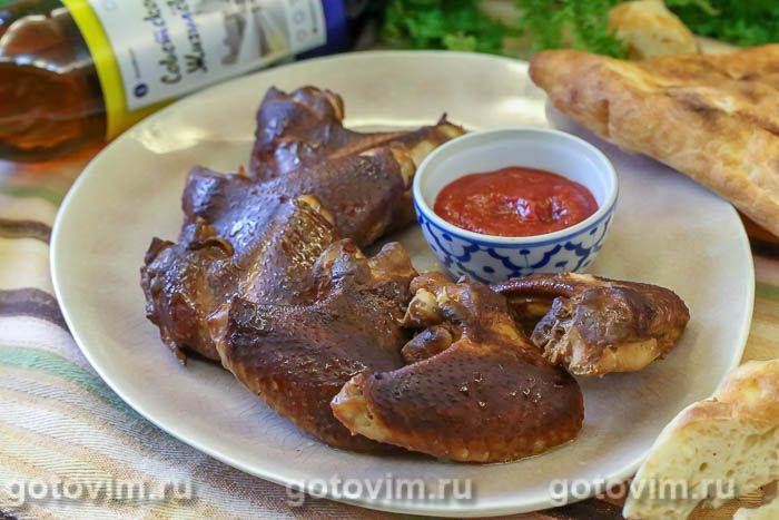 Копчення курячих крилець