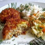 Котлети курячі з картоплею в мультиварці