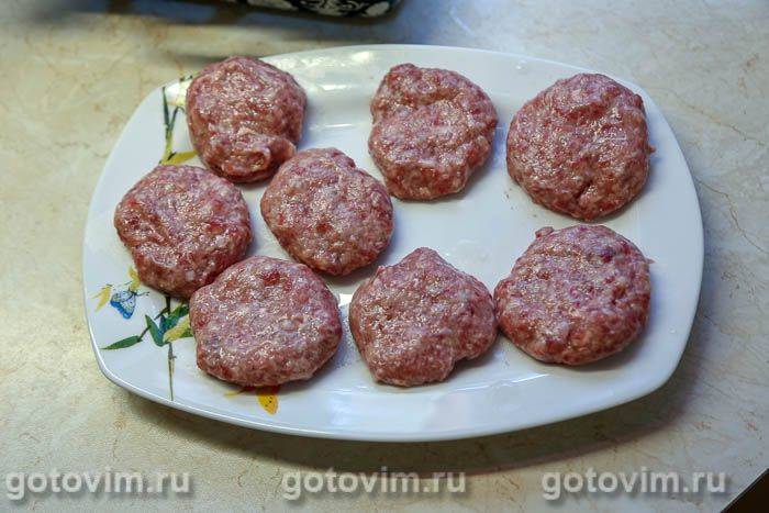 Котлети, запечені з баклажанами , Крок 04