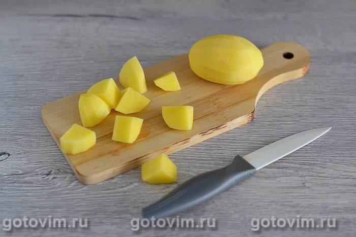 Курячі гомілки з картоплею, кабачками, бататом і солодким перцем у духовці, Крок 01
