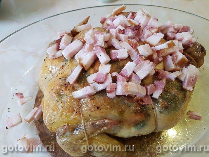 Фотографії рецепта Курка, запечена з шавлією та солоною грудинкою, 06 Курка, запечена з шавлією та солоною грудинкою, Крок 06