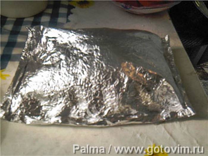Фотографії рецепта М'ясо у фользі з овочами, 07 М'ясо у фользі з овочами, Крок 07