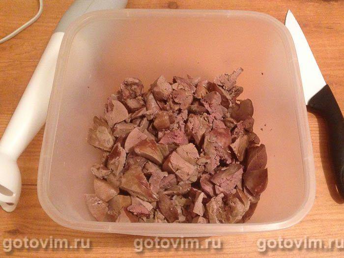 Фотографії рецепта Паштет із печінки кролика з овочами та вершковим маслом, 04 Паштет із печінки кролика з овочами та вершковим маслом, Крок 04