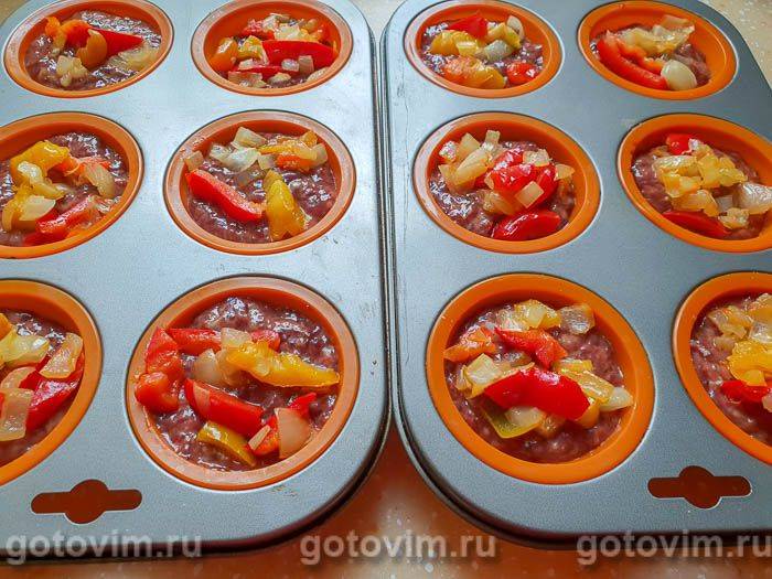 Фотографії рецепта Печінкові кекси в силіконових формочках, 07 Печінкові кекси в силіконових формочках, Крок 07