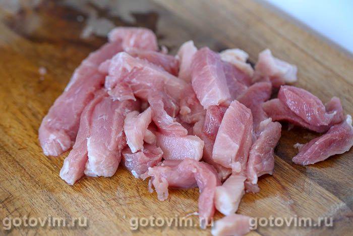 Піджарка зі свинини з солодким перцем, Крок 01