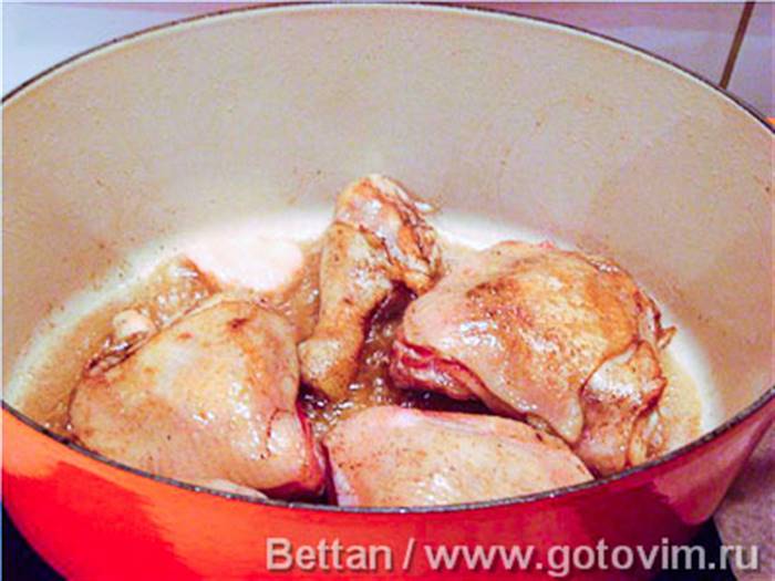Півень у вині (coq au vin), Крок 01