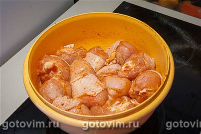 Тушковані курячі ніжки, Крок 03