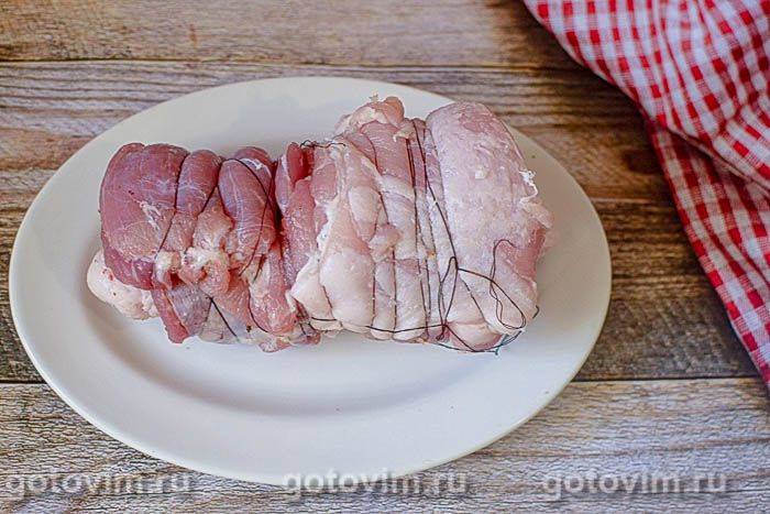 Варений рулет із грудинки з часником , Крок 04